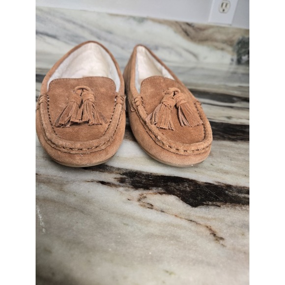 Jack Rogers Melnick Tassel Suede Moccasin Loafers Sherpa Lining Size 8.5B Narrow - Picture 3 of 14